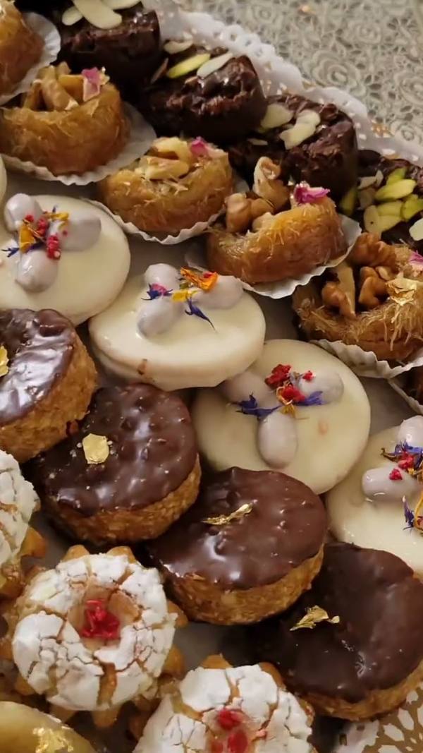 Tray of Moroccan pastries